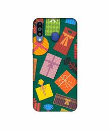 Amazon Brand - Solimo Designer Envelope Pattern 3D Printed Hard Back Case Mobile Cover for Samsung Galaxy M21