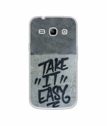 Amazon Brand - Solimo Designer Take It Easy UV Printed Soft Back Case Mobile Cover for Samsung Galaxy J1