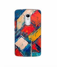 Amazon Brand - Solimo Designer Dark Multicolor Blocks 3D Printed Hard Back Case Mobile Cover for Lenovo Vibe X3