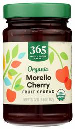 365 By Whole Foods Market, Fruit Spread Cherry Organic, 17 Ounce