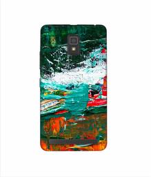 Amazon Brand - Solimo Designer Multicolor Glass Color 3D Printed Hard Back Case Mobile Cover for Lenovo A6600