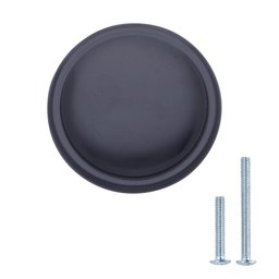 AmazonBasics Bouton de placard Forme champignon, Diamètre : 2,9 cm, Noir, Lot de 10