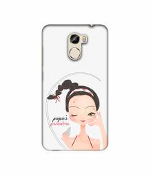 Amazon Brand - Solimo Designer Papa's Princess 3D Printed Hard Back Case Mobile Cover for Gionee X1