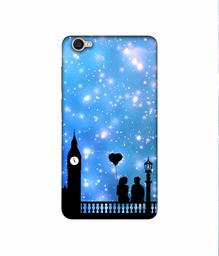 Amazon Brand - Solimo Designer Love Couple Vector 3D Printed Hard Back Case Mobile Cover for Vivo Y55L