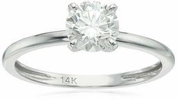 Women's IGI Certified Lab Grown Diamond Solitaire Engagement Ring in 14k White Gold (3/4 cttw, I-J Color, SI1-SI2 Clarity), One Size