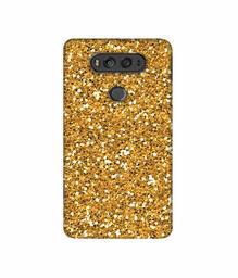 Amazon Brand - Solimo Designer Golden Sparkle 3D Printed Hard Back Case Mobile Cover for LG V20