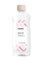 Amazon Brand - Solimo Baby Oil, Mild & Gentle, Dermatologist Tested, 14 Fluid Ounces