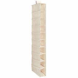 AmazonBasics Hanging Closet Shelf - 10-Tier, Canvas