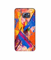 Amazon Brand - Solimo Designer Barfi Shape Multicolor Texture 3D Printed Hard Back Case Mobile Cover for Samsung Galaxy S6 Edge Plus