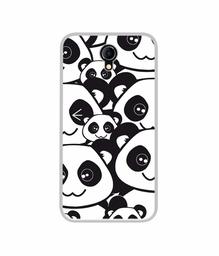 Amazon Brand - Solimo Designer Panda Texture UV Printed Soft Back Case Mobile Cover for Micromax Bharat 4 Q440