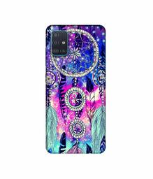 Amazon Brand - Solimo Designer Round Wall Hanging Pattern 3D Printed Hard Back Case Mobile Cover for Samsung Galaxy A51