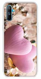 Amazon Brand - Solimo Designer Multicolor Pink Heart Design Printed Soft Back Case Mobile Cover for Realme C3