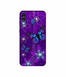 Amazon Brand - Solimo Designer Butterflies 3D Printed Hard Back Case Mobile Cover for Samsung Galaxy M21