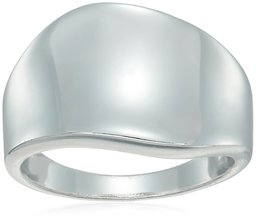 13X21 mm Polished Curved Ring, Size 7