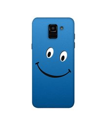 Amazon Brand - Solimo Designer Happy 3D Printed Hard Back Case Mobile Cover for Samsung Galaxy A6 Plus