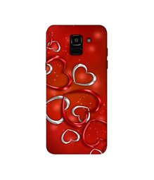 Amazon Brand - Solimo Designer Hearts 3D Printed Hard Back Case Mobile Cover for Samsung Galaxy J6