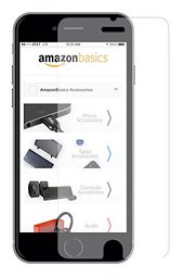 AmazonBasics Ultra-Clear High Definition (HD) Glass Screen Protector for iPhone 6 and iPhone 6s