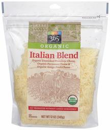 365 Everyday Value, Organic Italian Blend Cheese, Shredded, 12 oz