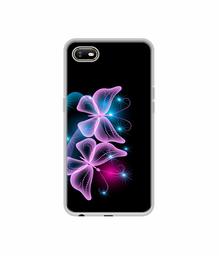 Amazon Brand - Solimo Designer Butterflies Neon Light UV Printed Soft Back Case Mobile Cover for Oppo A1K