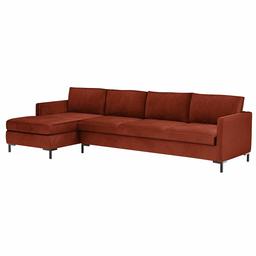 Amazon Brand – Rivet Edgewest Low Back Modern Left Sofa Chaise Sectional, 115