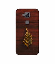 Amazon Brand - Solimo Designer Leaf on Wood 3D Printed Hard Back Case Mobile Cover for Huawei G8