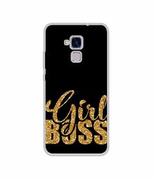 Amazon Brand - Solimo Designer Sparkle Girl Boss UV Printed Soft Back Case Mobile Cover for Huawei Honor 5c