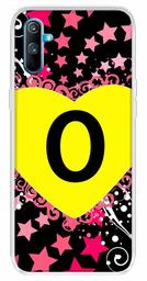 Amazon Brand - Solimo Designer Multicolor Heart Pattern Alphabet-O Printed Soft Back Case Mobile Cover for Realme C3