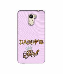 Amazon Brand - Solimo Designer Daddy's Girl in Glitter Pattern 3D Printed Hard Back Case Mobile Cover for Gionee X1