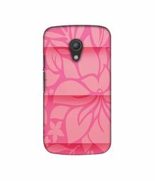 Amazon Brand - Solimo Designer Pink Flower Banch Print On Cloth 3D Printed Hard Back Case Mobile Cover for Motorola Moto G 2nd Generation