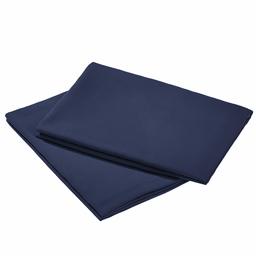 AmazonBasics Premium Microfiber Pillowcases, 2-Pack - 80 x 80 cm, Navy Blue