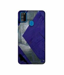 Amazon Brand - Solimo Designer Purple And Gray Texture 3D Printed Hard Back Case Mobile Cover for Samsung Galaxy M21 / M30s