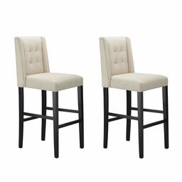 Amazon Brand – Ravenna Home Modern upholstery Bar Stool with Back, 30