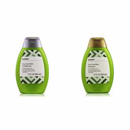 Solimo Tea Tree Mint Conditioner, 13oz (Single) & Tea Tree Mint Shampoo, 13oz (Single)