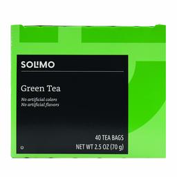 Amazon Brand - Solimo Green Tea Bags, 40 Count