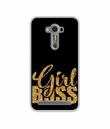 Amazon Brand - Solimo Designer Sparkle Girl Boss UV Printed Soft Back Case Mobile Cover for Asus Zenfone 2 Laser ZE550KL