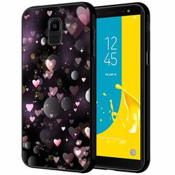 Amazon Brand - Solimo Designer Hearts Printed Hard Back Case Mobile Cover for Samsung Galaxy J6 2018 / Samsung Galaxy On6 (D1223)