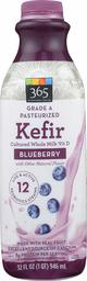 365 EVERYDAY VALUE Blueberry Whole Milk Kefir, 32 FZ