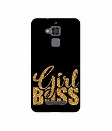 Amazon Brand - Solimo Designer Sparkle Girl Boss UV Printed Soft Back Case Mobile Cover for Asus Zenfone 3 Max ZC520TL