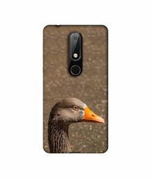 Amazon Brand - Solimo Designer Duck Face 3D Printed Hard Back Case Mobile Cover for Nokia 6.1 Plus