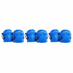 AmazonCommercial Non-Marring Rubber Cap Knee Pads, 9.75 in, Blue