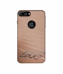 Amazon Brand - Solimo Designer Love 3D Printed Hard Back Case Mobile Cover for Apple iPhone 7 Plus (Logo Cut)