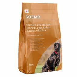 Solimo Alimento Secco Completo per Cani Adulti Ricco di Pollo con Piselli - 1 Confezione da 5 kg