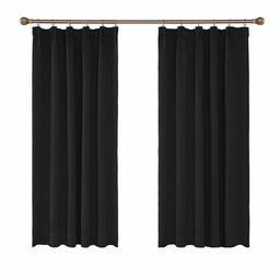 UMI Essentials Set of 2 Curtains with Ruffle Tape