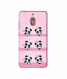 Amazon Brand - Solimo Designer Panda Pattern 3D Printed Hard Back Case Mobile Cover for Nokia 2.1