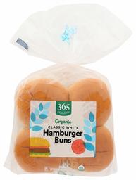 365 Everyday Value, Organic Classic Hamburger Buns, 8 ct