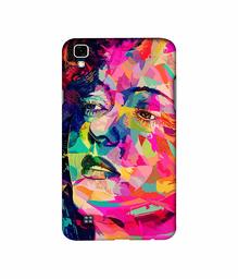 Amazon Brand - Solimo Designer Multicolor Lady Vector 3D Printed Hard Back Case Mobile Cover for LG X Power