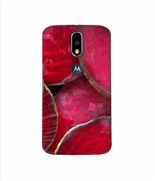 Amazon Brand - Solimo Designer Red Texture 3D Printed Hard Back Case Mobile Cover for Motorola Moto G4 Plus (with Logo Cut)