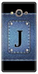 Amazon Brand - Solimo Designer Button Jeans Alphabet-J 3D Printed Hard Back Case Mobile Cover for Samsung Galaxy J3 Pro