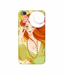 Amazon Brand - Solimo Designer Lady with Hat 3D Printed Hard Back Case Mobile Cover for Xiaomi Redmi Go