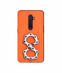 Amazon Brand - Solimo Designer Number Eight 3D Printed Hard Back Case Mobile Cover for Oppo Reno 2